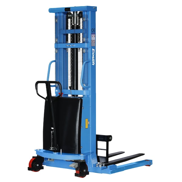 Eoslift 3,300 lbs. Weight Capacity, 45" Fork, Industrial Grade Semi-Electric Pallet Stacker S15J, 118" Raised Height S15J - main